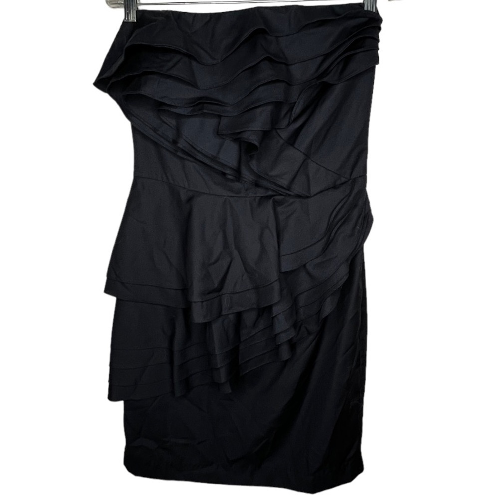 Aryn K Strapless Black Dress